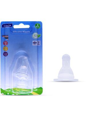 KIDLON 2PCS SILICONE  STANDARD NIPPLE IN BLISTER CARD