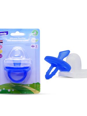 KIDLON SILICONE PACIFIER WITH COVER BLUE