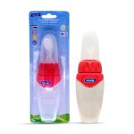 KIDLON SILICONE FOOD FEEDER WITH SPOON RED
